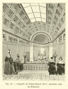 Chapelle du Palais-Royal, 1827, eski Tribunate odası by French School