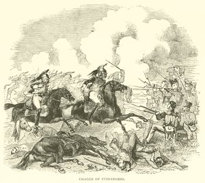 Cuirassiers Charge (gravür) by French School