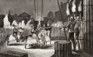Charles VII (1470-98) enters Rome in 1494 to be declared Emperor of the Orient, from 