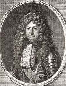 Charles de Sainte-Maure, duc de Montausier, 1610 1690. Fransız askeri ve dauphin valisi Louis le Grand Dauphin. Les Heures Libres