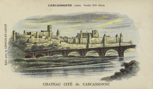 Chateau Cite de Carcassonne, Carcassonne, Aude by French School