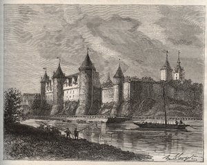 Chateau de Josselin - Morbihan en Bretagne - V.A. Malt-Kahverengi. 1884 by French School