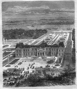 Chateau de Vaux Le Vicomte (Vaux-Le-Vicomte), Nicolas Fouquet (1615-1680), Viscount de Melun ve Louis XIV Maliye Departmanı de Vaux. Maurice Lachatre