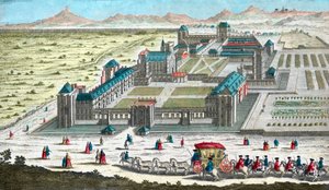 Paris yakınlarındaki Chateau de Vincennes - 18. yüzyılda by French School