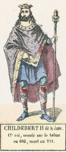 Childebert II, Adil by French School