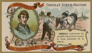 Guerin-Boutron çikolata ticaret kartı, Christophe Mathieu de Dombasle by French School