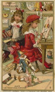 Chocolat Guerin Boutron ticaret kartı by French School