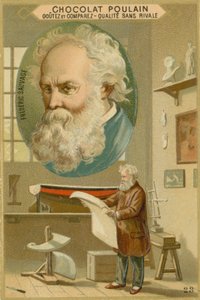 Çikolata Poulain ticaret kartı, Frederic Sauvage by French School
