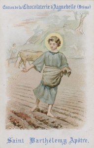 Aiguebelle ticaret kartından çikolata (chromolitho) by French School