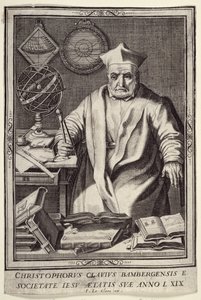 Christopher Clavius (1537-1612) 69 yaşında, Jean Le Clerc tarafından yayınlandı, c.1606-07 by French School