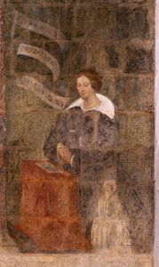 Kilise (Vaftizci Yahya Kilisesi). İç mekan. Şapel Saint-Fursy. Duvar resimleri. Meryem