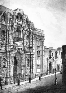 Merhamet Kilisesi, Lima (gravür) by French School