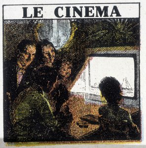 Sinema gösterimi. 1920 dolaylarında. by French School