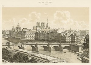Cite ve Pont-Neuf, 1878 by French School