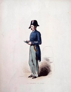Temmuz Monarşisi (1830-1848) altındaki polis kuvvetlerinin Şehir Çavuş Üniforması 19. yüzyıl by French School