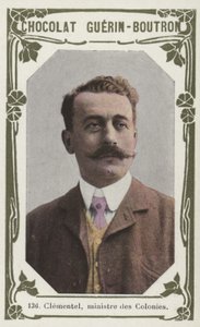 Clementel, ministre des Colonies (renkli fotoğraf) by French School