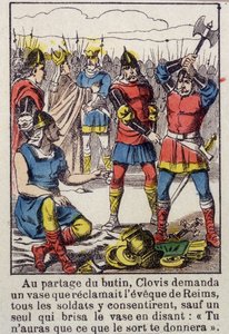 Clovis ve Soissons Vazo - 19. Yüzyılın Epinalinin Görüntülenmesi by French School