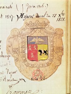 Charles Maurice de Talleyrand-Perigord (1754-1838) Benevento Prensi arması by French School