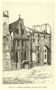 College de Cluny, rue des Gres, 1820 by French School
