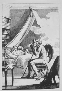 Collin de Plancy (1793-1887), 19. yüzyılın sonlarında yayınlanan bir büyü tarihinde resmedilen Le Diable Peint par Lui-meme