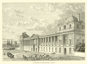 Louvre Sütunlusu by French School