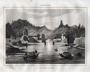 Como - Como Gölü - Gel Gölü - M. de Norvins, Ch. Nodier 1834-1836. by French School