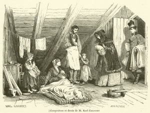 M Karl Girardet tarafından kompozisyon ve çizim (gravür) by French School