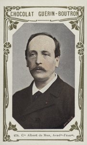 Kont Albert de Mun, Academie-Francaise (renkli fotoğraf) by French School