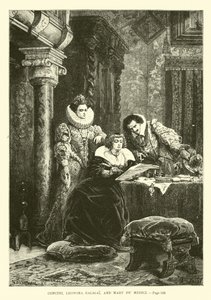 Concini, Leonora Galigai ve Mary de Medici by French School