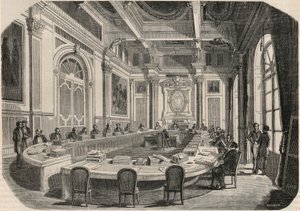 Danıştay - Komite odası - Edmond Texier tarafından “Tableau-de-Paris”te Gravür 1852 by French School