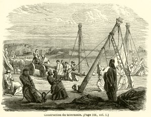 İnşaat du tabernacle (gravür) by French School