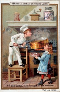 Fırınında pişirin - kromo. Liebig by French School