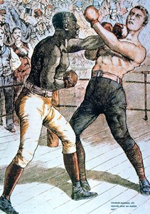Corbett-Jackson: Maçsız 61 Raund! 1891 by French School