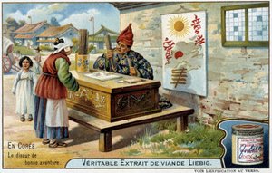 Coree: falcı - kromo. Liébig, v.1900 by French School