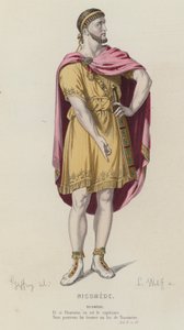 Corneille, Nicomede, Act II, Sc III (renkli gravür) by French School