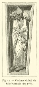 Saint-Germain des Pres dabbe kostümü by French School