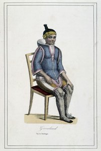 Kostüm du Grönland - Abbé Paul Jouhanneaud, Librairie des Bons Livres, Limoges tarafından “Seyahatler, yeryüzü halkları albümü”nde by French School