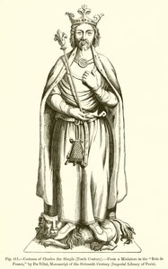 Basit Charles Kostümü by French School