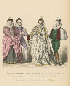 Fransız soylularının kostümü, 1581 by French School