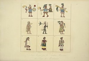 Montezuma Zamanının Meksikalı Ressamları Tarafından Tasarlanan Kostümler, Alexander von Humboldt ve Aime Bonpland tarafından Cordilleraların ve Amerika Yerli Halklarının Anıtlarının Görünümlerinden örnekleme, 1 by French School