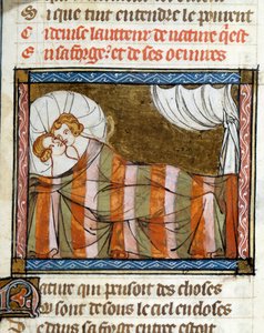 Yatakta bir çift. Jean de Meun