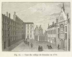 1779 yılında Grassins Koleji Mahkemesi by French School