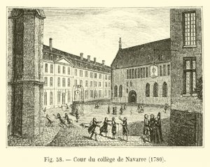Navarre Koleji Avlusu, 1780 by French School