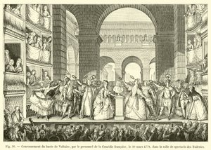 Voltaire büstünün, 30 Mart 1778