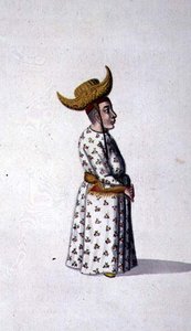 Saray Cücesi, Osmanlı dönemi, 18. yüzyılın üçüncü çeyreği (kağıt üzerine suluboya) by French School