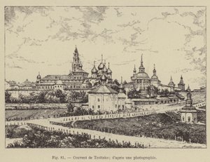 Troitzko Manastırı (gravür) by French School