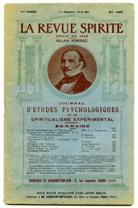 Allan Kardec tarafından kurulan ruhçuluk, psikolojik araştırmalar ve deneysel ruhçuluk konularına adanmış üç ayda bir yayınlanan “La revue spirite” dergisinin bir dizi kapağı by French School