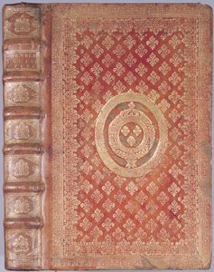 Louis XIV (1638-1715) arması ile Tacitus (55-120) eserlerinin kapağı (kabartmalı deri) by French School