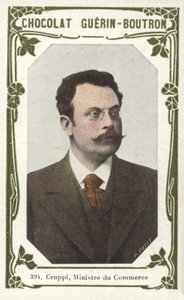 Cruppi, Ticaret Bakanı (renkli fotoğraf) by French School