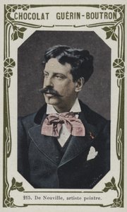 De Neuville, ressam (renkli fotoğraf) by French School